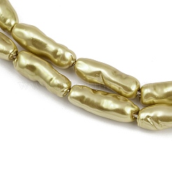 Гальванические стеклянные бусины&nbsp;GLAA-H039-03C