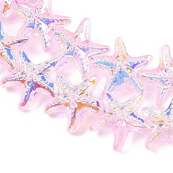 Стеклянные бусины с гальваническим покрытием &nbsp;EGLA-P069-01A-AB07