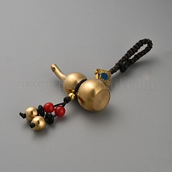 Decoraciones colgantes de latón de calabaza feng shui&nbsp;HJEW-WH20002-01A
