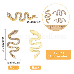 Кабошоны со стразами из сплава&nbsp;MRMJ-AR0001-08