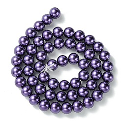 Fili di perle rotonde di perle di vetro tinto ecologico&nbsp;X-HY-A002-8mm-RB099