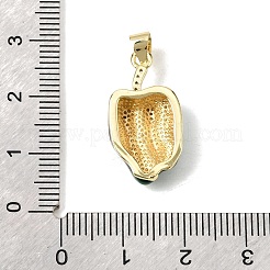 Colgantes de esmalte de latón&nbsp;KK-H267-010G-01