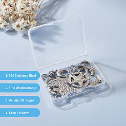 18 шт. 9 стиля подвески из нержавеющей стали 304&nbsp;STAS-TA0001-84