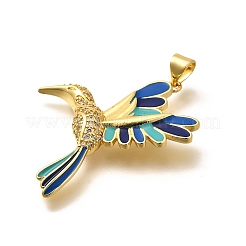 Реечное покрытие латунь микропаве кубический цирконий эмаль подвески&nbsp;LS-KK-L226-002G-02