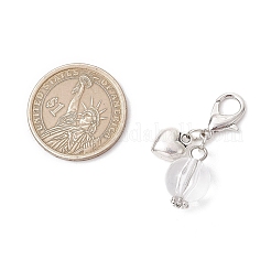 Подвесные украшения из прозрачного акрила и сплава&nbsp;HJEW-JM03050-02