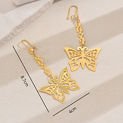 Элегантные полые серьги-кольца с кисточками из латуни во французском стиле&nbsp;JT4875