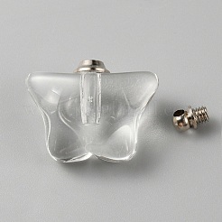 Подвески в виде медальонов из стеклянных бутылок&nbsp;GLAA-WH0033-65