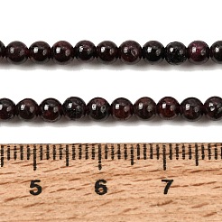 Grenat naturel brins de pierres précieuses perles&nbsp;X-G-R263-4mm