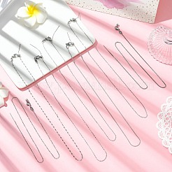 7 шт. 7 стиля ожерелий с регулируемыми цепочками из нержавеющей стали 304&nbsp;NJEW-CJ0001-04