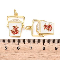 Ciondoli smaltato in ottone&nbsp;KK-L275-08G