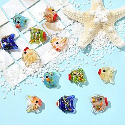 12шт 6 цвета бусины лэмпворк ручной работы&nbsp;LAMP-CJ0002-83