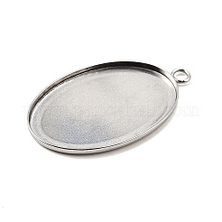 Подвеска-кабошон из нержавеющей стали 304&nbsp;STAS-K148-03-01