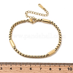 Браслеты-коробки из нержавеющей стали 304 для женщин&nbsp;BJEW-D407-03G