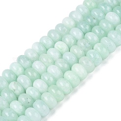 Chapelets de perles de jade blanche naturelle&nbsp;G-Q613-01F-16