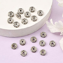 Железный сорт а кристалл горный хрусталь разделительные бусины&nbsp;RB-A010-8MM-N