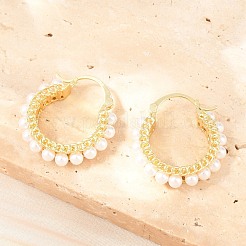 Boucles d'oreilles en laiton&nbsp;EJEW-Z164-15G