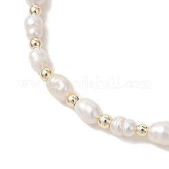 Браслеты из натуральных пресноводных жемчугов для женщин&nbsp;BJEW-JB13354