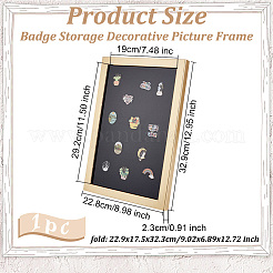 Rechteckiger Fotorahmenständer aus Holz und Kunststoff&nbsp;DJEW-WH0072-13B-03
