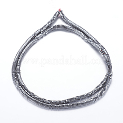 Non magnetici perle ematite sintetico fili&nbsp;G-P338-16A-3x1mm