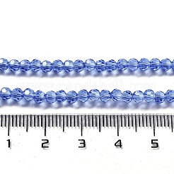 Chapelets de perles en verre transparent électrolytique&nbsp;LS-EGLA-A035-T3mm-A14