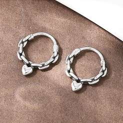 Boucles d'oreilles cartilage en acier inoxydable 316&nbsp;AJEW-C044-16A-AS