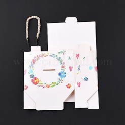 Scatole regalo rettangolari in carta con manico in corda&nbsp;CON-B010-03A