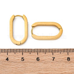 Серьги-кольца Huggie Hoop из нержавеющей стали 304 с вакуумным покрытием PVD&nbsp;X-STAS-S103-21G