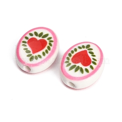 Perles de porcelaine à la main imprimés&nbsp;PR-CBAB520-01C