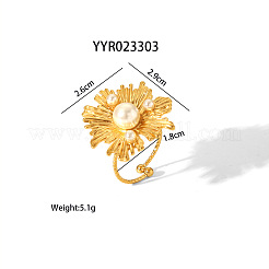 Искусственный жемчуг цветок нерегулярные винтажные серьги-гвоздики и кольца-манжеты HQ5475-1
