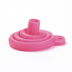 Tolva de embudo de silicona plegable portátil&nbsp;AJEW-WH0104-40C