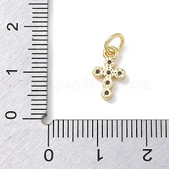 Adornos de latón micropavé de circonia cúbica&nbsp;KK-L268-015G-B