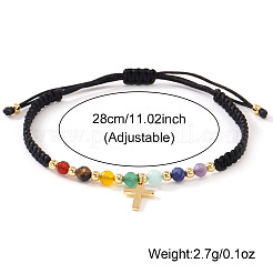 Плетеные браслеты с подвесками в виде латунных крестиков&nbsp;WW9232