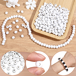 600 pièces de perles en bois naturel teint&nbsp;WOOD-PA0001-68A