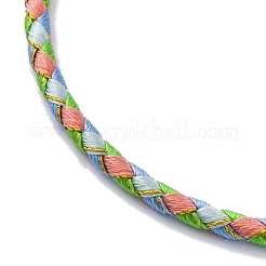 Fabrication de bracelets tressés en cordon polyester&nbsp;MAK-Z003-01G-16