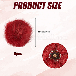 Мягкий помпон из искусственного меха лисы&nbsp;DIY-WH20002-620A-02