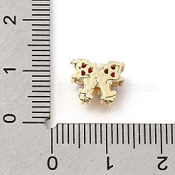 Bowknot Messing Micro Pave Zirkonia-Perlen&nbsp;KK-Z156-20G-01