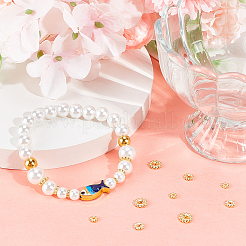 15 шт. 3-х размеров бусины-разделители из стерлингового серебра&nbsp;STER-BBC0001-95G