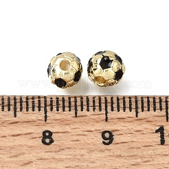 Perles en laiton émaillé&nbsp;KK-Z163-06G-A01
