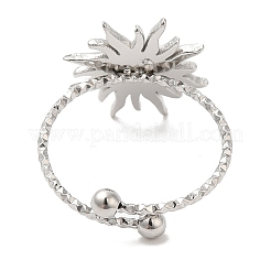 Bague ouverte en acier inoxydable 304 anti-ternissement pour femme&nbsp;RJEW-M149-08P