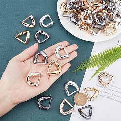 30 шт. 120 шт. 4 цвета УФ-покрытие АБС-пластик соединительные кольца&nbsp;CCB-PH0001-14