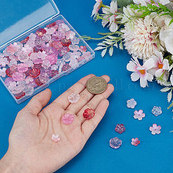 110шт 11 стиля прозрачные стеклянные бусины&nbsp;GLAA-DR0001-09