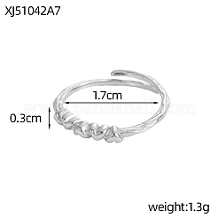 Anillos de acero inoxidable 304 para mujer&nbsp;STAS-OY017-67P