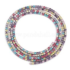 925 catena in argento sterling con zirconi cubici colorati&nbsp;STER-C016-02B-P01