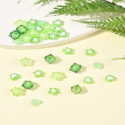 200шт 5 стиля прозрачные акриловые бусины&nbsp;TACR-FS0001-54B