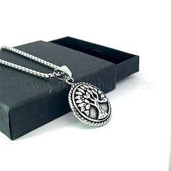 Винтажные подвески из нержавеющей стали в виде дерева жизни для женщин и мужчин&nbsp;CL4883