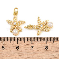 Pendenti in zirconi cubici trasparenti in micro pavè di ottone&nbsp;CU-CBA152D-11G
