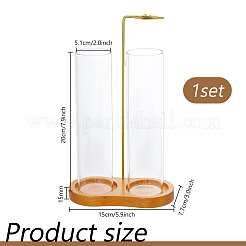 Räucherstäbchenhalter aus Glas&nbsp;AJEW-WH0410-193B