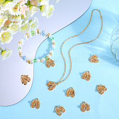 10 шт. латунные подвески со стразами&nbsp;KK-BBC0014-39