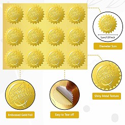34 Blatt selbstklebende Aufkleber mit Goldfolienprägung&nbsp;DIY-WH0509-046