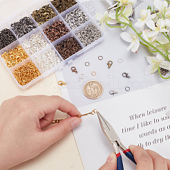 180 шт. 6 цветные застежки из цинкового сплава&nbsp;DIY-AR0003-68